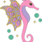 Seahorse Lover Fairytale Aesthetic Fairycore Retro Seahorse.png