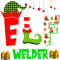 Welders Elf Welder Christmas Costume Matching Elf Lover Family.png