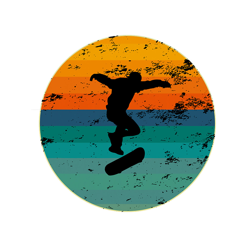 Skateboarding Sunset Retro Distressed for Skater.png