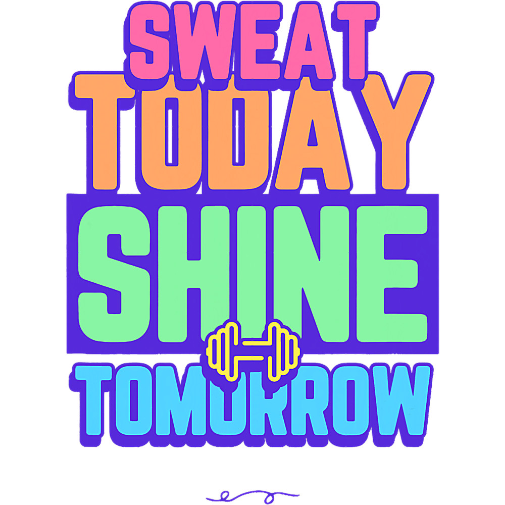 Sweat Today Shine Tomorrow For Fitness Freaks.png