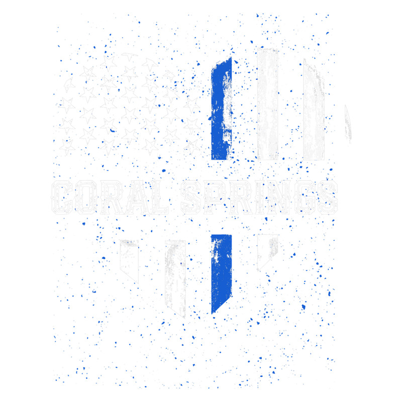 Thin Blue Line Heart Coral Springs Police Officer Patriotic.png