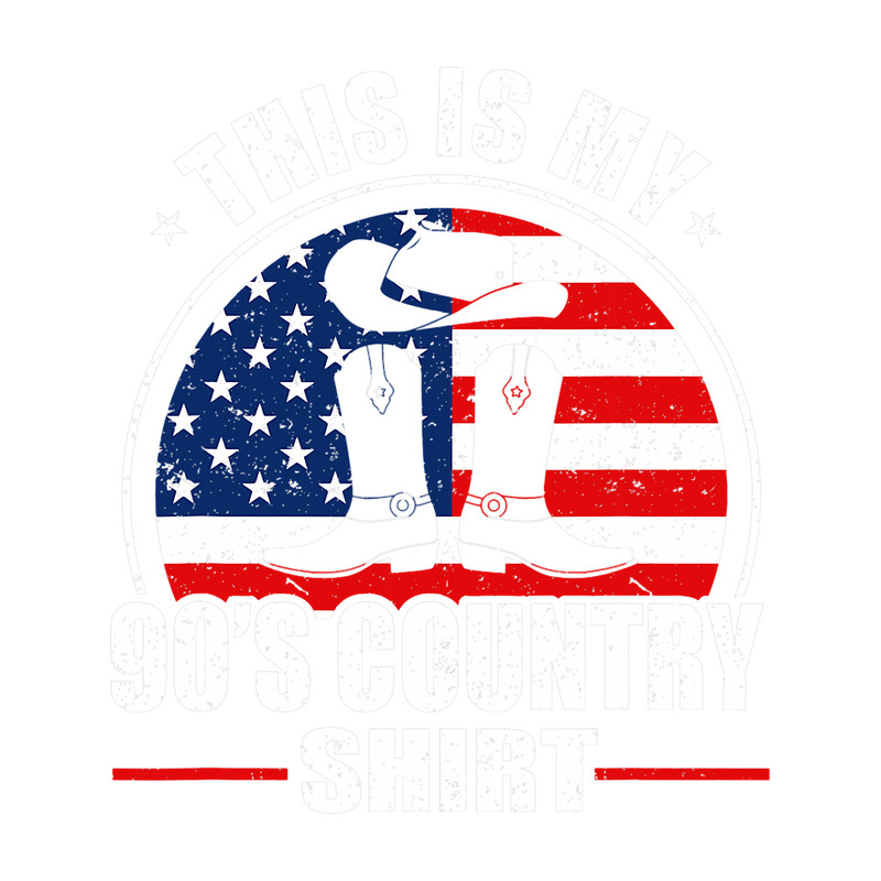 Vintage Country Music Lover US Flag This Is My 90s Country.png