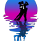 Vintage Retro Sunset Ballroom Dancing.png