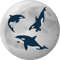 Whales Orca with moon and stars environmental protection whale 1.png