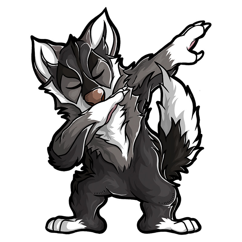 Wolf Lover Dabbing Wolf Funny Wolves.png