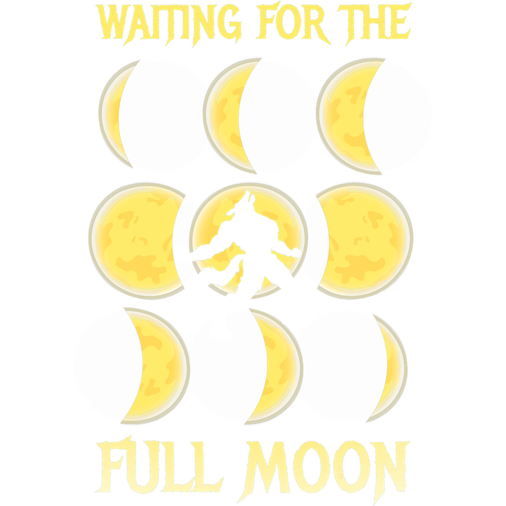 Wolf Lover Waiting For The Full Moon Design For Wolves Fans.png
