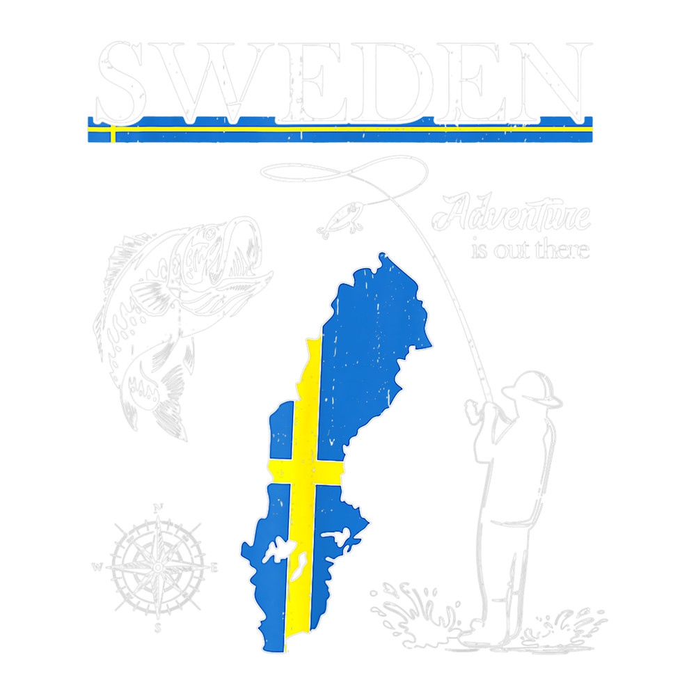 Sweden Fishing Team Fishing Tour Sverige Swedish Flag.png