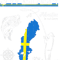 Sweden Fishing Team Fishing Tour Sverige Swedish Flag.png