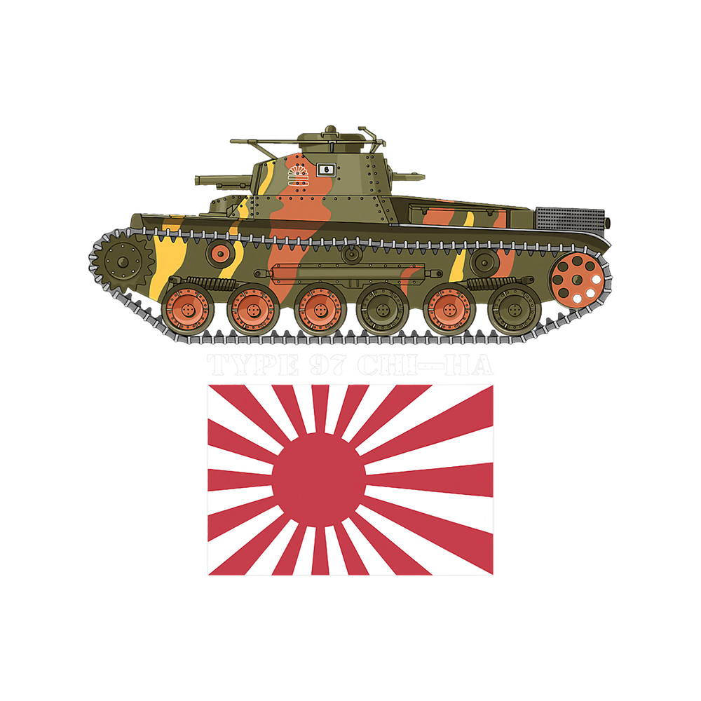 Type 97 ChiHa WW2 Tank Japanese Rising Sun Flag.png