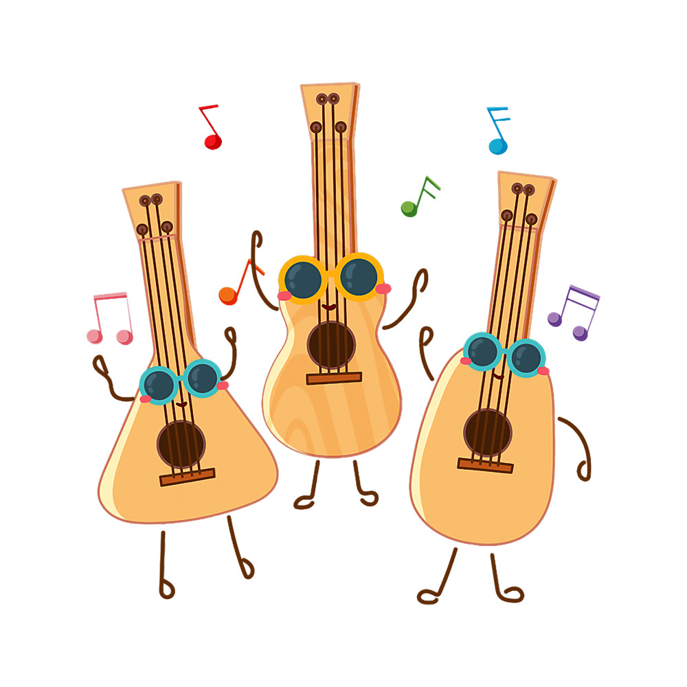 Ukulele Lover Dancing Ukulele Party Summer Musician.png