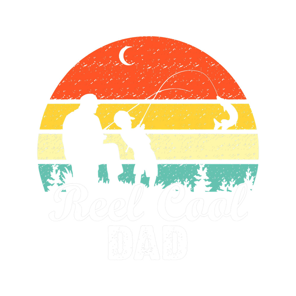 Vintage Reel Cool Dad Retro Dad Fish Fishing Fathers Day.png