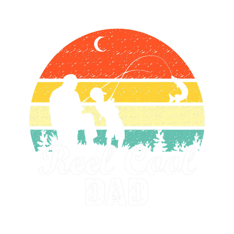 Vintage Reel Cool Dad Retro Dad Fish Fishing Fathers Day.png