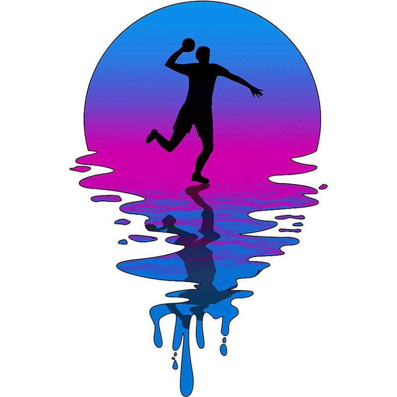 Vintage Retro Sunset Dodgeball.png