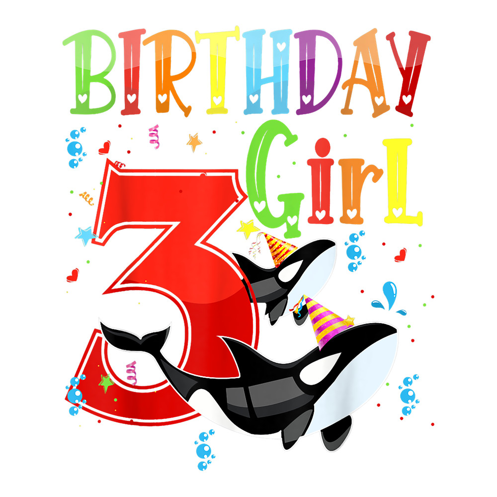 Whales Orcas 3rd Birthday Girl Orca Killer Whale As Party Costume.png