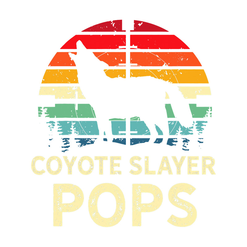 Wolf Lover Retro Coyote Hunting Pops Gift Dad Yote Hunter Fathers Day.png