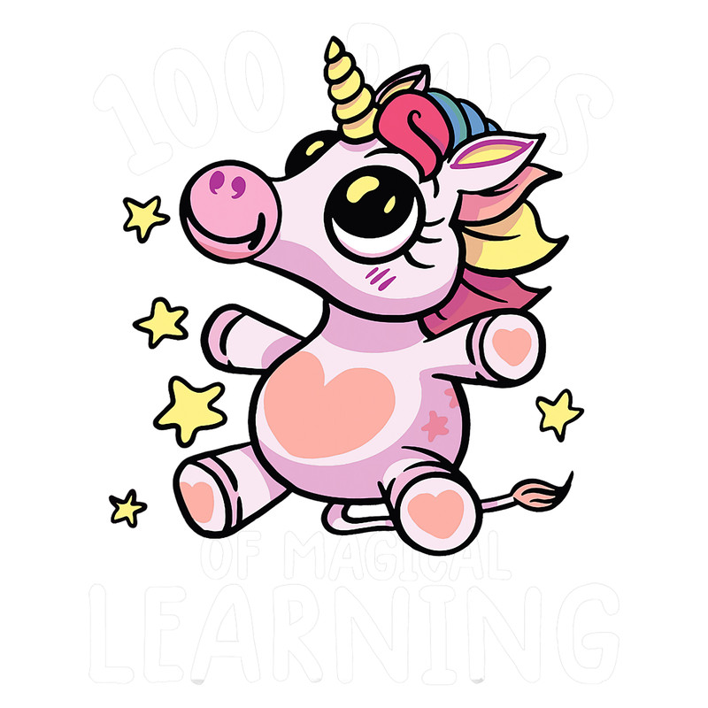 Teacher Job 100th day of school Unicon 100 days of magical learning.png