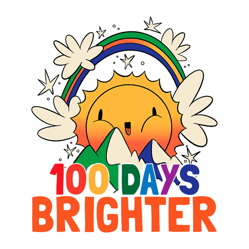 Teacher Job Funny Sun Kids 100th Day Of School.png