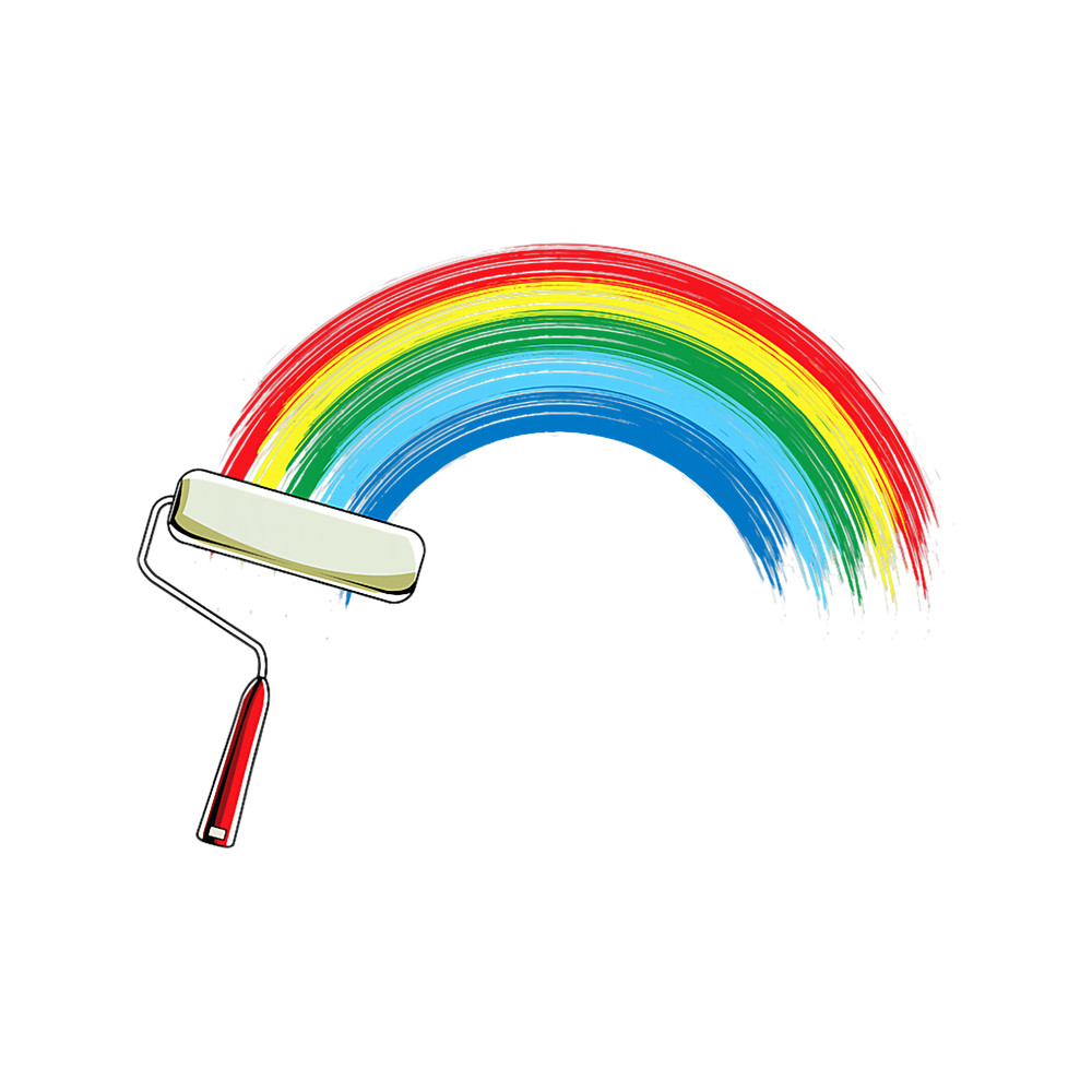 Teacher Job Painter Gift Rainbow Artistic Painting Art Teacher.png