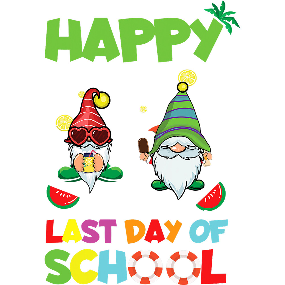 Teacher Job Student Gnomes Last School Vacation Day Happy Summer.png
