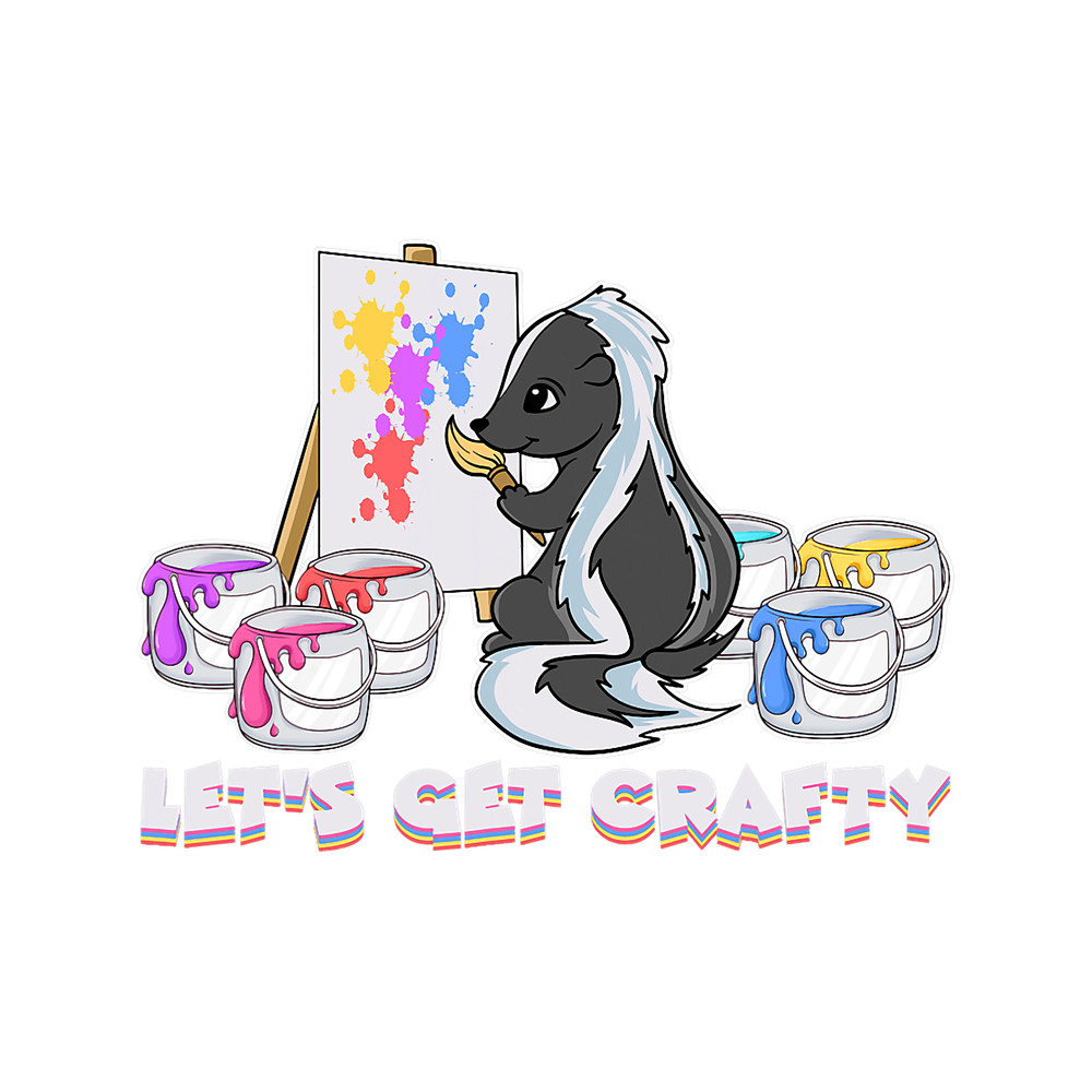 Skunk lover Lets Get Crafty Painter Painting Art Otaku Skunk Anime Top.png