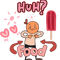SWEET Pink KAWAII ICE Pop Food Hearts Sun Cute Japanese Art.png