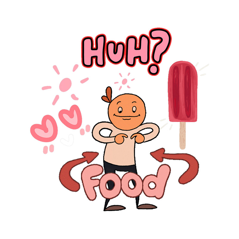 SWEET Pink KAWAII ICE Pop Food Hearts Sun Cute Japanese Art.png