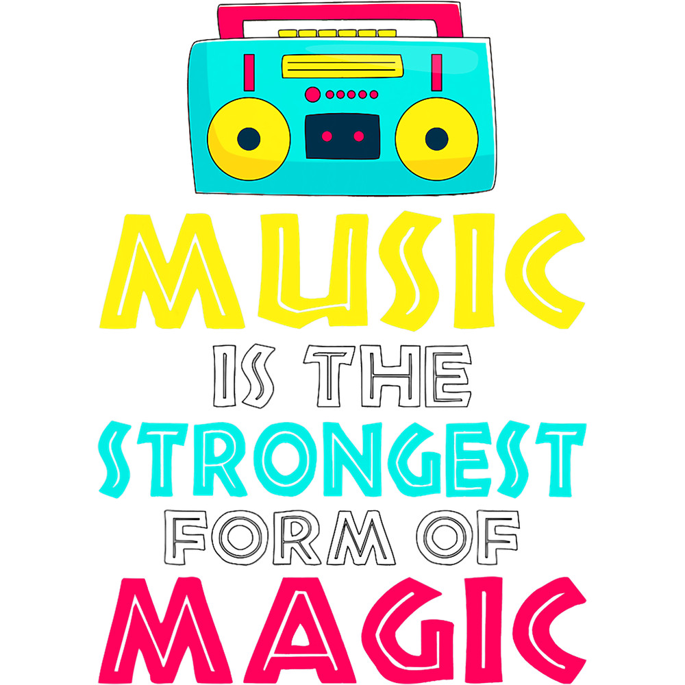 Music Is The Strongest Form Of Magic 80s Boombox.png