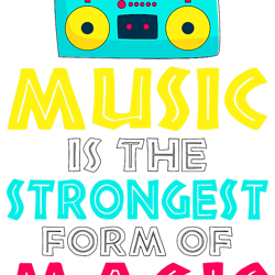 music is the strongest form of magic 80s boombox