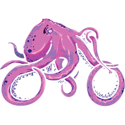octopus lover kraken bike octopus biker cyclist sea creature squid