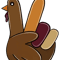 Peace Sign Turkey Hand Cool Thanksgiving Hippie Men Women 1.png