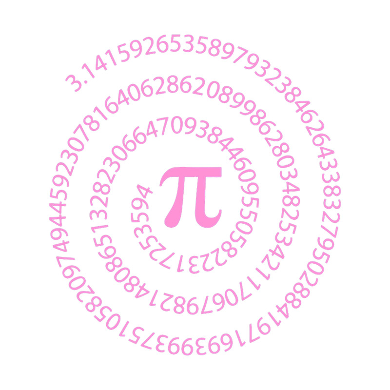 Pi Day Mathematics Math Statistics Engineer Pink Womens Pi.png