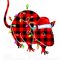 Santa Buffalo Red Plaid Rat Animals Merry Christmas.png