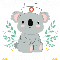 nursing koalafied nurse cute koala bear lover sunflower