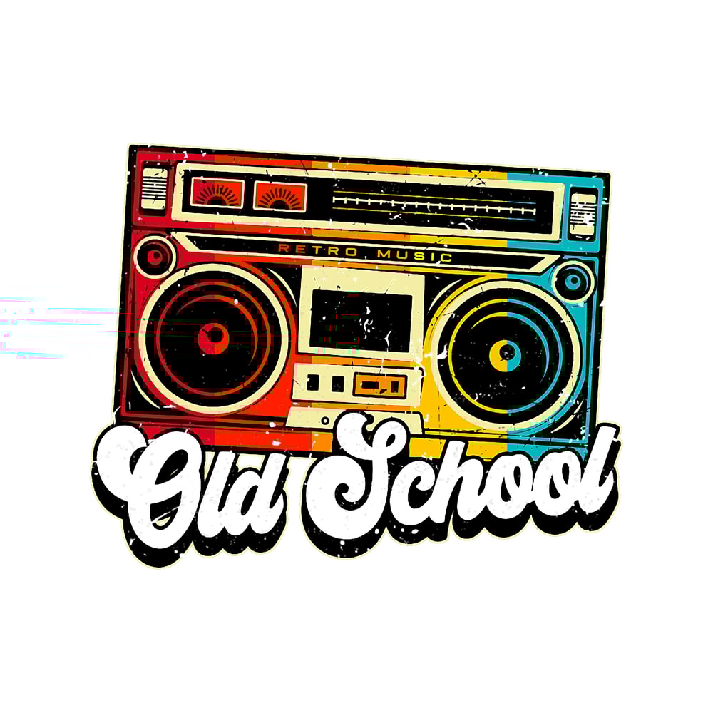 Old School Retro Boombox Hip Hop Music 1.png