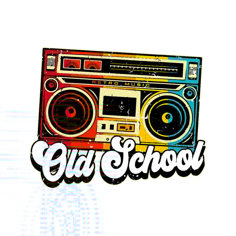 Old School Retro Boombox Hip Hop Music 1.png