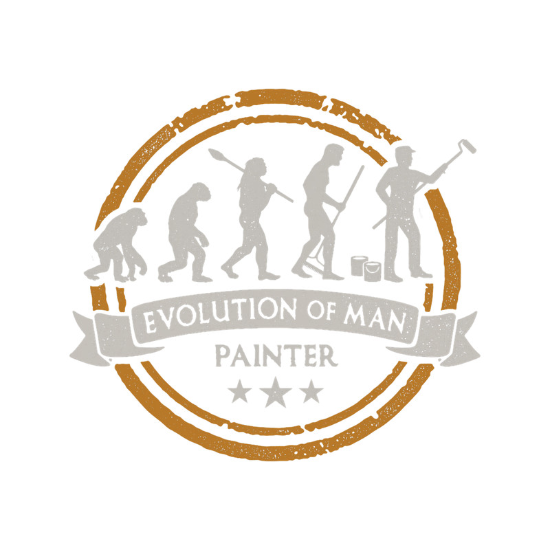 Painter Evolution of Man Crafters Funny Gift.png