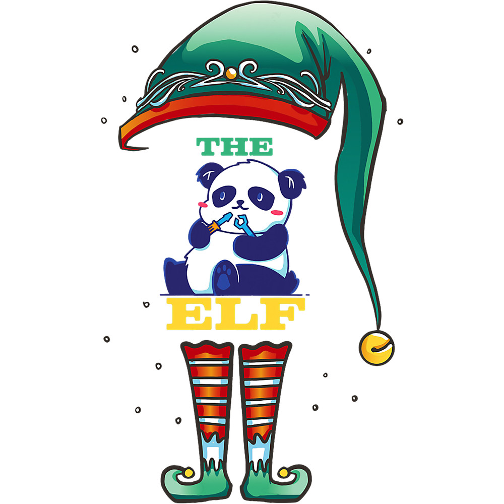 Pandas Elf Family panda Team Matching Christmas Group.png
