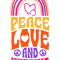 Peace Love And Nursing Bohemian Rainbow Psychedelic Hippie.png
