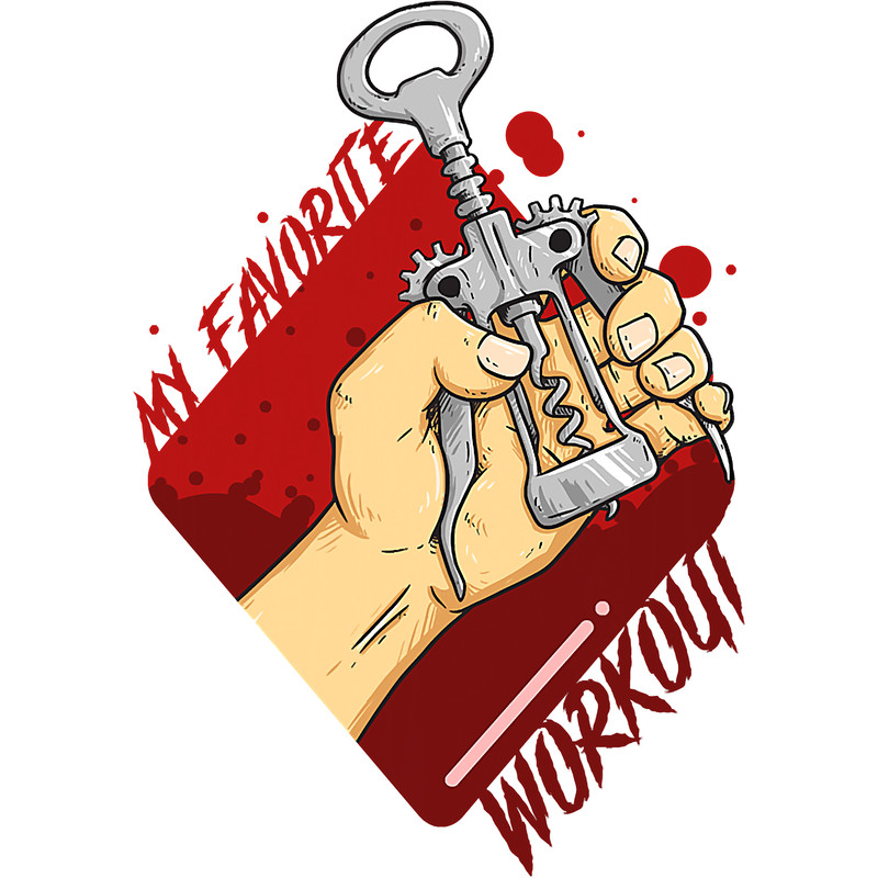 My Favorite Workout Wine Lover Funny Exercise 439.png