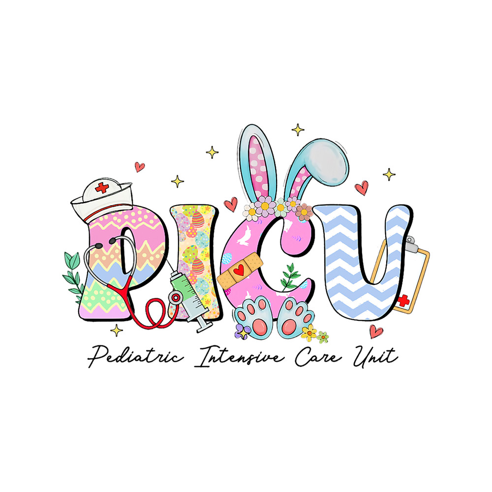 Nursing Pediatric Intensive Care Unit PICU Nurse Bunny Easter Day.png
