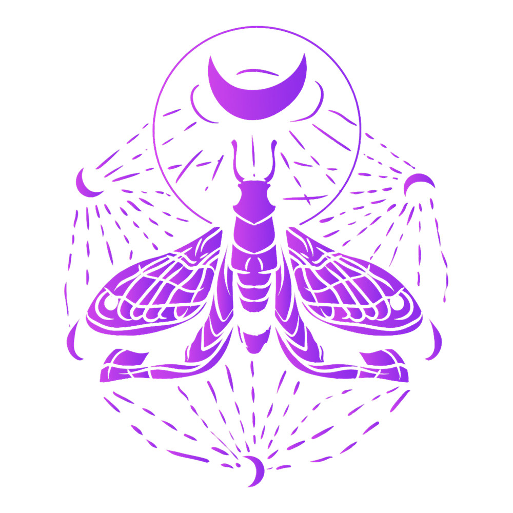 Occult Crescent Moon Moth Nu Goth Style Witchcraft Satanism.png