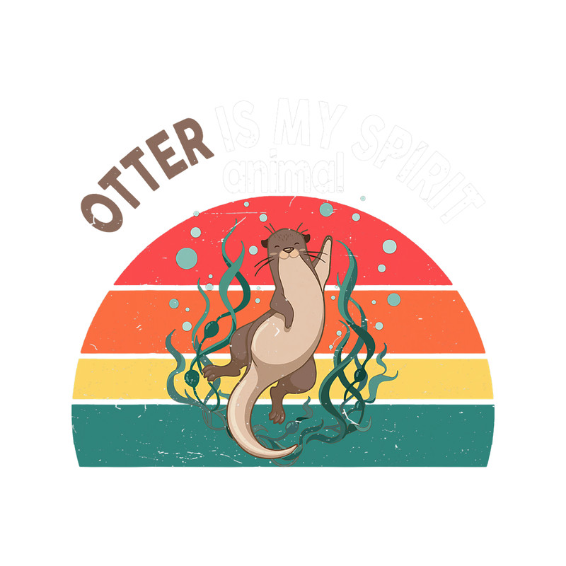 Otters OtterShirt Otter Is My Spirit Animal Funny Kids Women Gifts.png