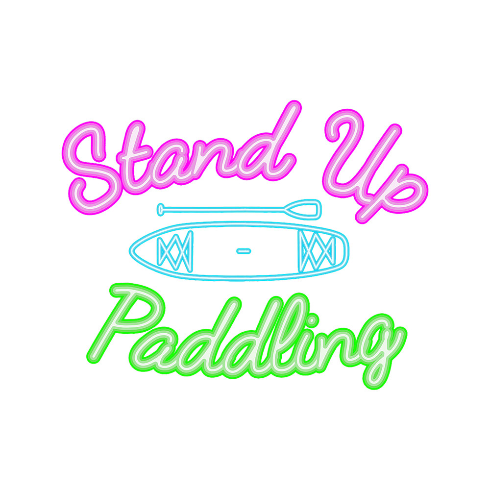 Paddle Water StandUp Paddling Retro Standup Paddleboard Design.png