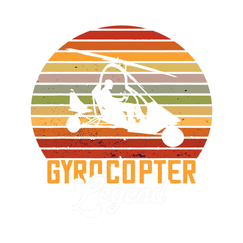 Pilot Job Gyrocopter Legend Retro Gyrocopter Pilot Gyroplane Aviation.png