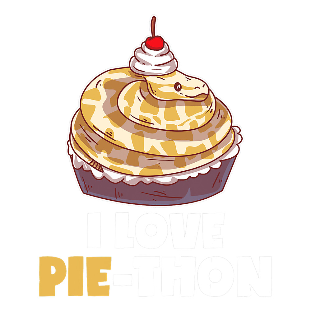 Python Lover I Love Pithon Ball Python Pie Cake Pet Snake Animal Dessert.png