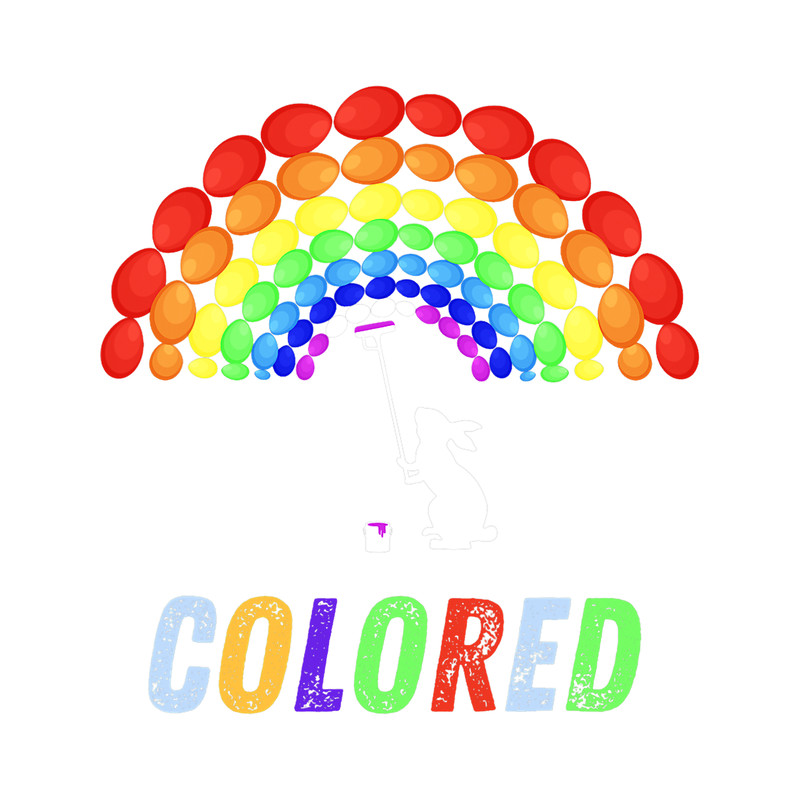 Rabbits Easter Bunny Paints The Rainbow In Color At Easter.png