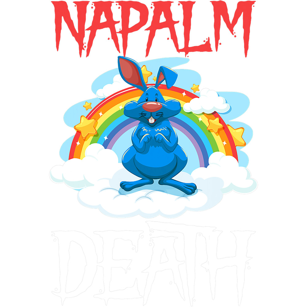 Rabbits Napalm Death Rainbow Bunny Pink Napalm Death Rabbit.png