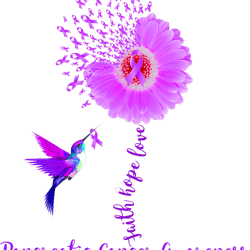 pancreatic warrior warrior bird with purple ribbon apparel fa