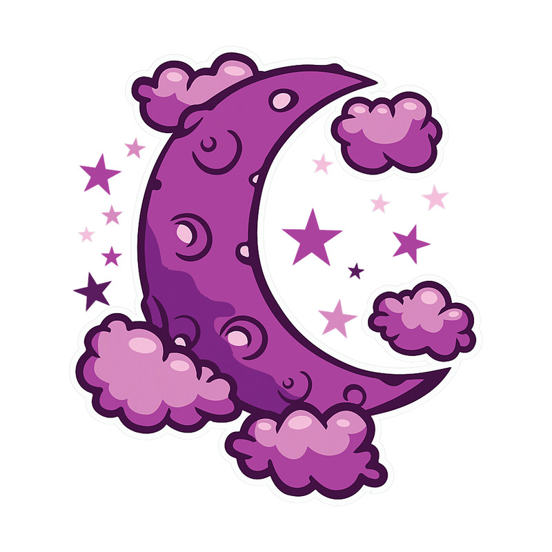 Pastel Goth Kawaii Crescent Moon Luna Gothic Men Women.png