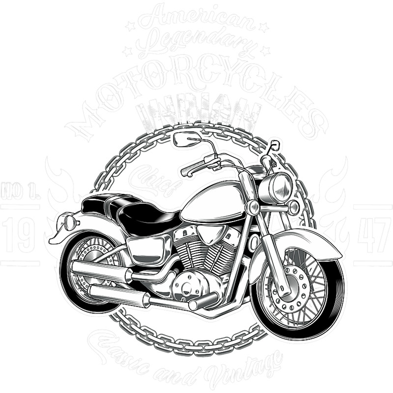 Motocross Biker Retro Vintage Old Biker American Motorcycle Indian.png